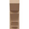 Ekena Millwork 8-in W x 20-in D x 20-in H Balboa Slat Rough Cedar Woodgrain TimberThane Outlooker, Primed Tan OUTUR080X20X20BOA24RCPR - alternate 3